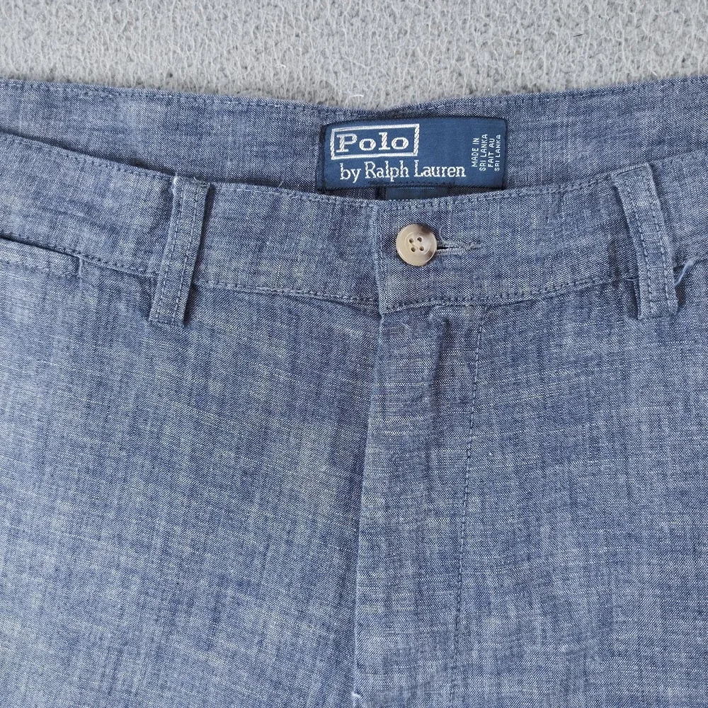 Polo By Ralph Lauren Shorts Mens 38 Blue Prospect Short Cotton Chino Casual
